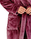 Slenderella Womens Luxury Flannel Fleece 48" Robe