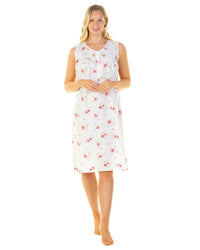 La Marquise Womens Wallflower Sleeveless Nightie