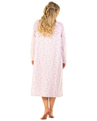 Sue Marks Womens Floral Flannel Brushed Cotton Nightie