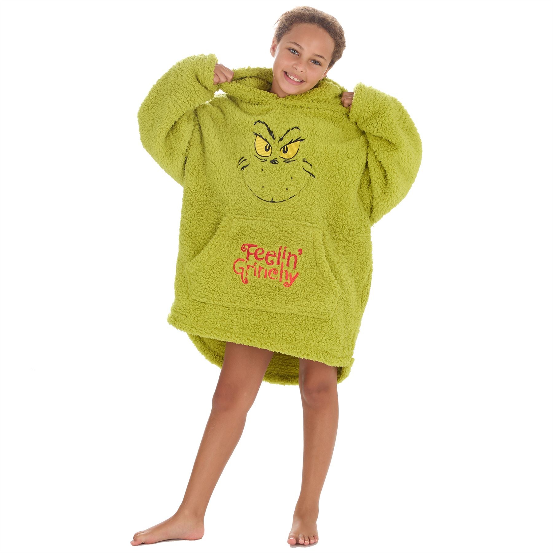 The Grinch Kids Oversized Sherpa Hoodie