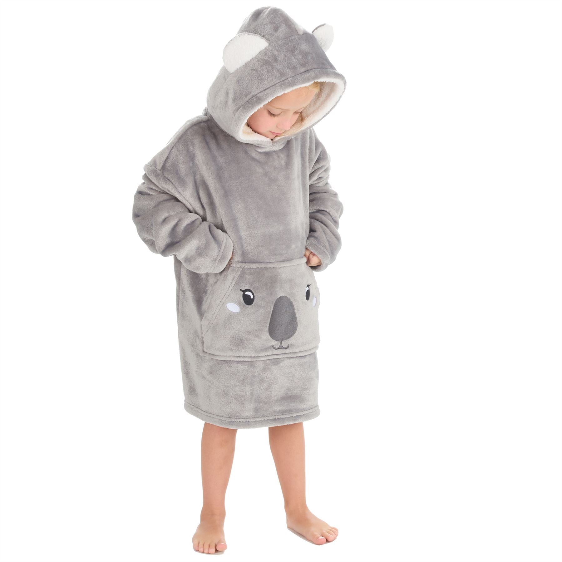 Huggable Toddlers Oversized Animal Snuggle Hoodie