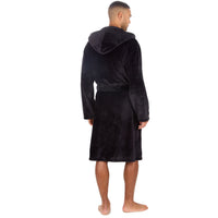 Pierre Roche Mens Polished Hooded Dressing Gown