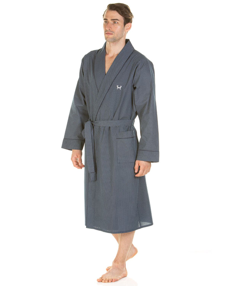 Haigman Mens Easy Care Printed Dressing Gown