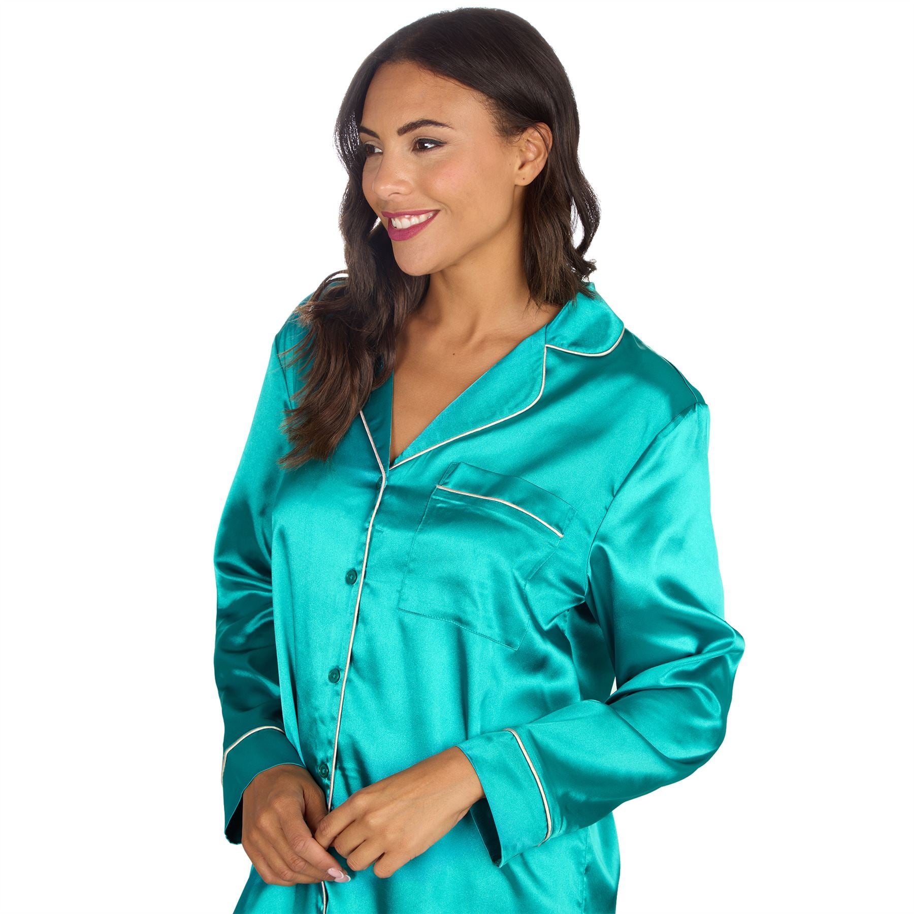 Slumber Party Womens Satin Nightshirt