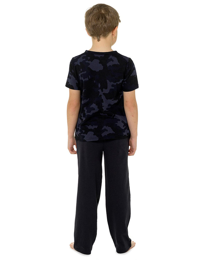 Foxbury Boys Blue Camo Long Pyjamas