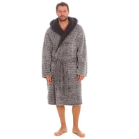 Undercover Mens Sherpa Fleece Dressing Gown