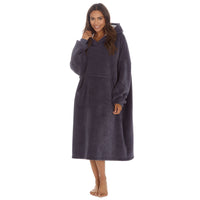 Huggable Womens Oversized Sherpa Lined Hoodie