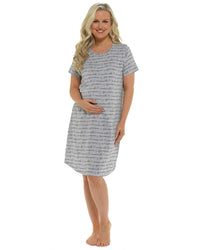 Follow That Dream Womens Maternity All Over Print Nightie