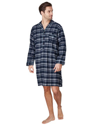 Haigman Mens Brushed 100% Cotton Nightshirt