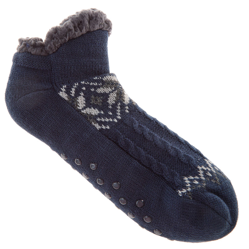 Pierre Roche Mens Sherpa Lined Ankle Socks