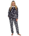 Slumber Hut Womens Star Fleece Hooded Pyjamas