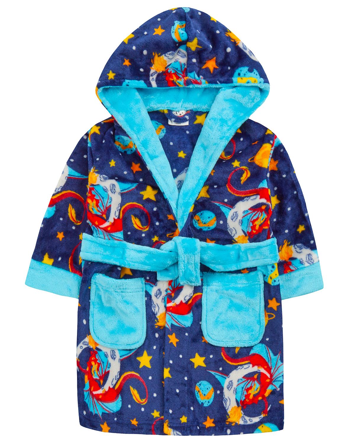 Boys Space Dragon Dressing Gown