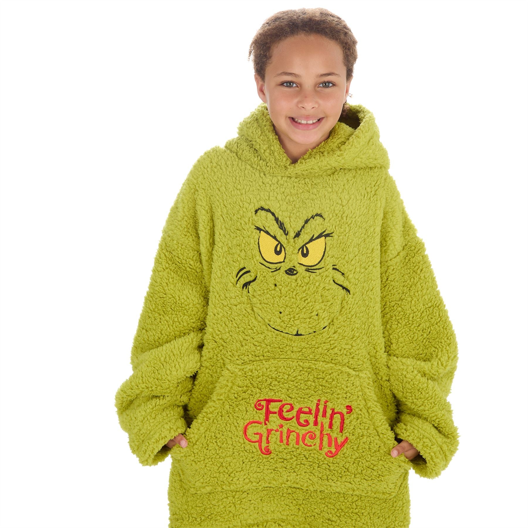 The Grinch Kids Oversized Sherpa Hoodie