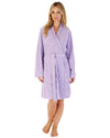 Slenderella Womens Floral Embossed Dressing Gown