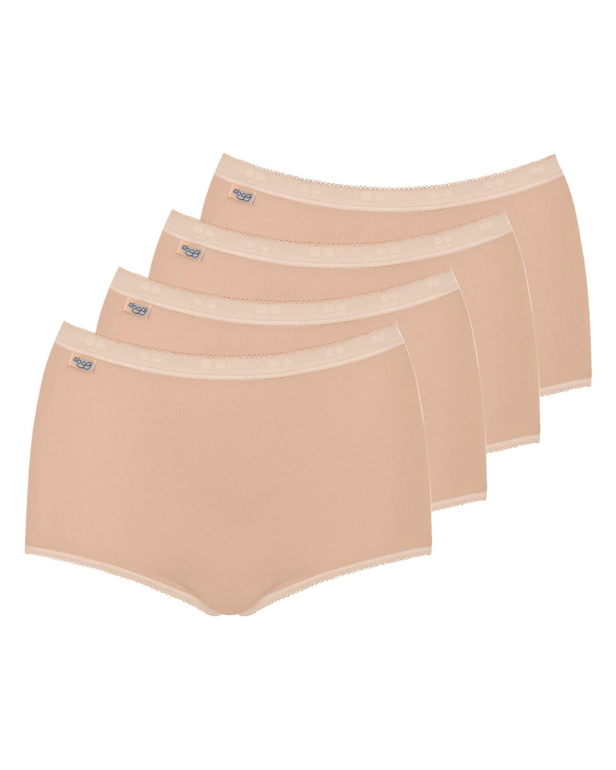 Sloggi Womens 4 Pack Basic+ Cotton Maxi Brief