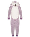 Girls Purple Hedgehog Onesie