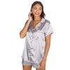 Slumber Party Womens Satin Short Pyjamas