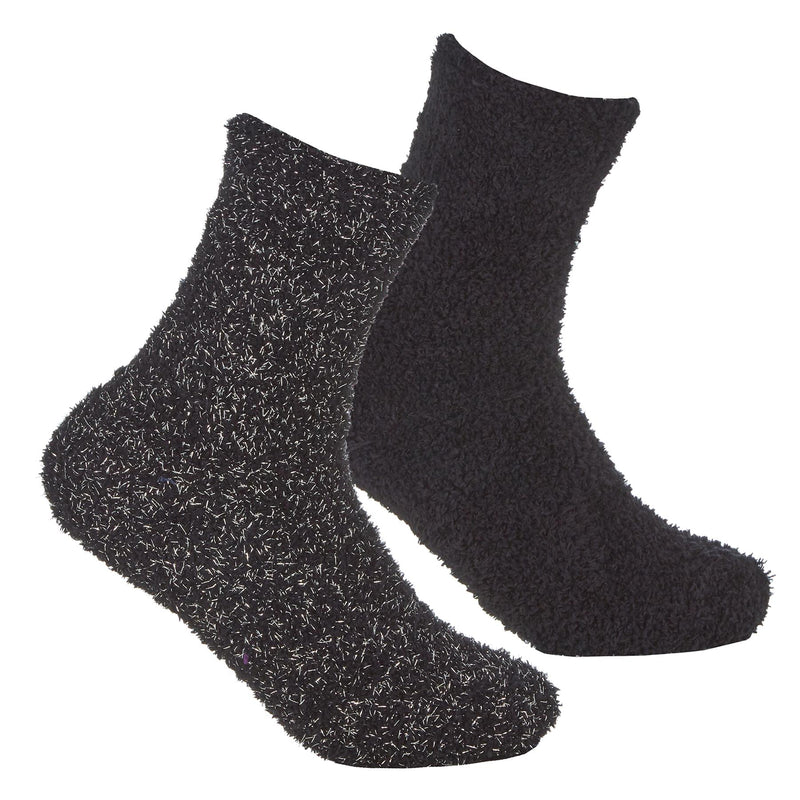 4 Pairs Girls Fluffy Glitter Socks