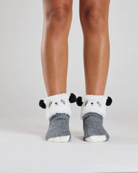 Loungeable Womens Panda Sherpa Lined Cosy Socks