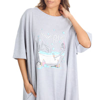 Slumber Party Womens Oversized Sleep T-Shirt