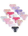 Girls 15 Pairs Multipack Cotton Knickers