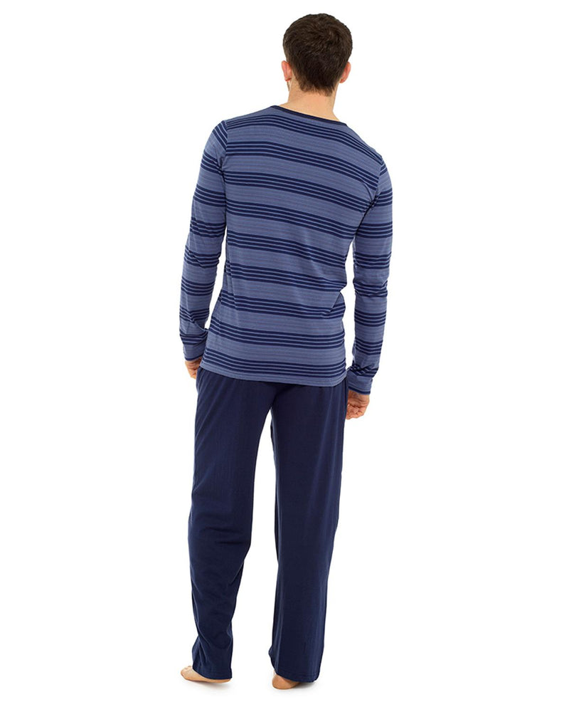 Tom Franks Mens Jersey Cotton Long Sleeve Pyjamas