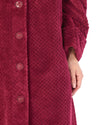 Slenderella Womens 52" Waffle Fleece Button Dressing Gown