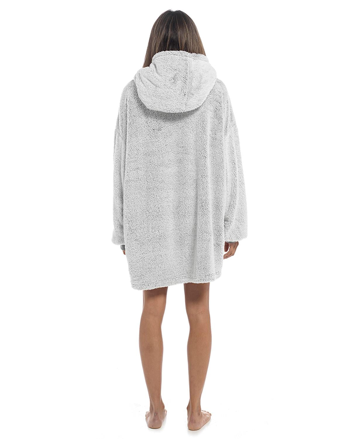 Follow That Dream Womens Fluffy Sherpa Oversized Hoodie