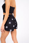 Loungeable Womens Black Star Bandeau Short Pyjamas