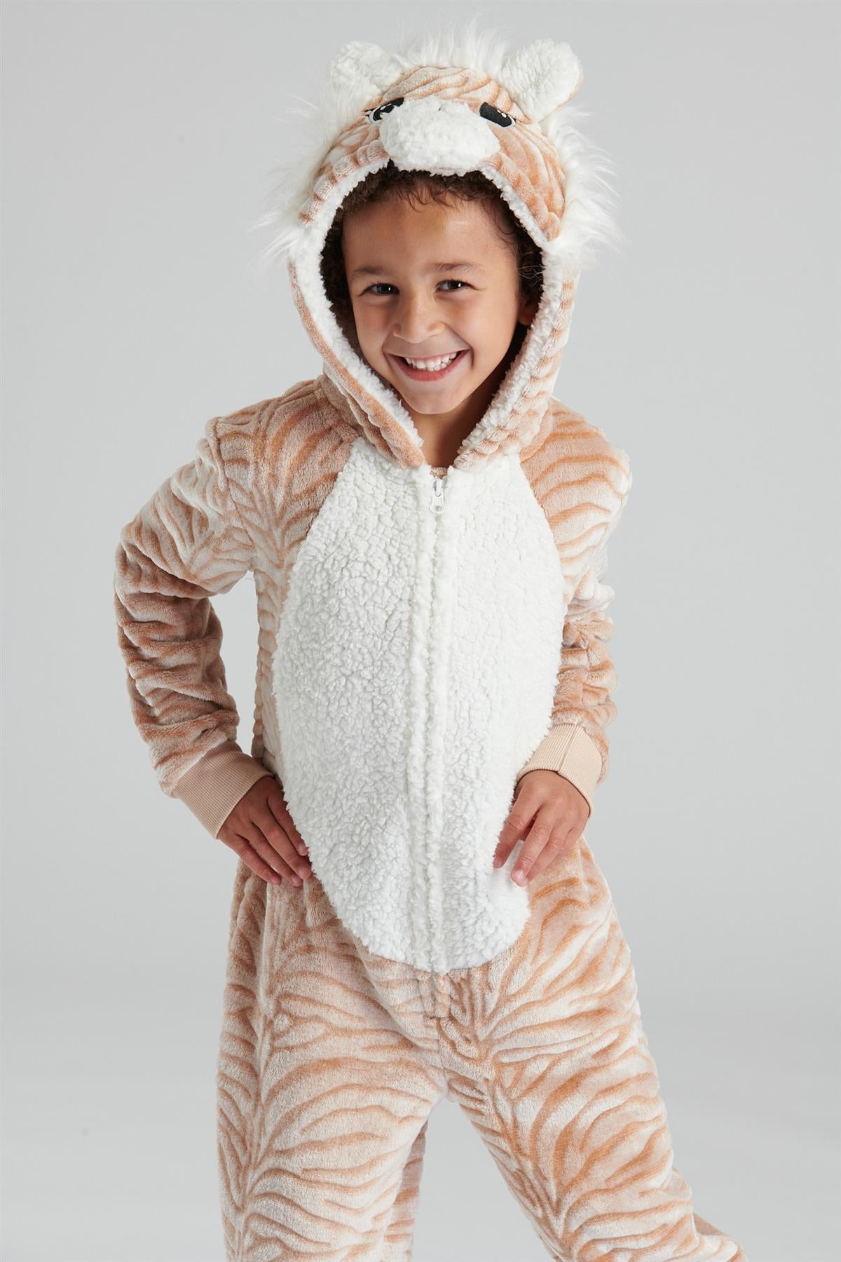 Kids Embossed Tiger Onesie