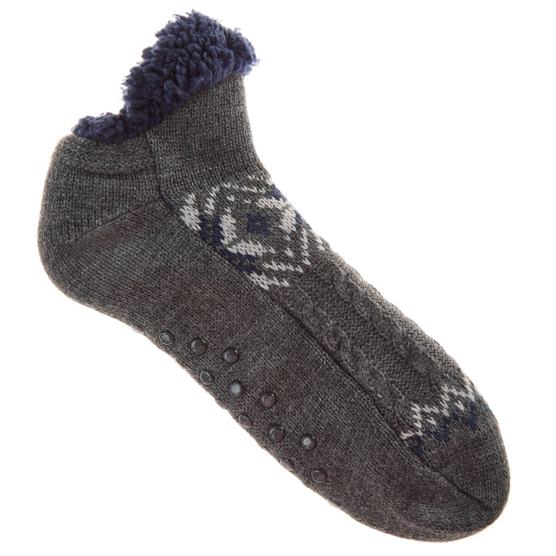 Pierre Roche Mens Sherpa Lined Ankle Socks