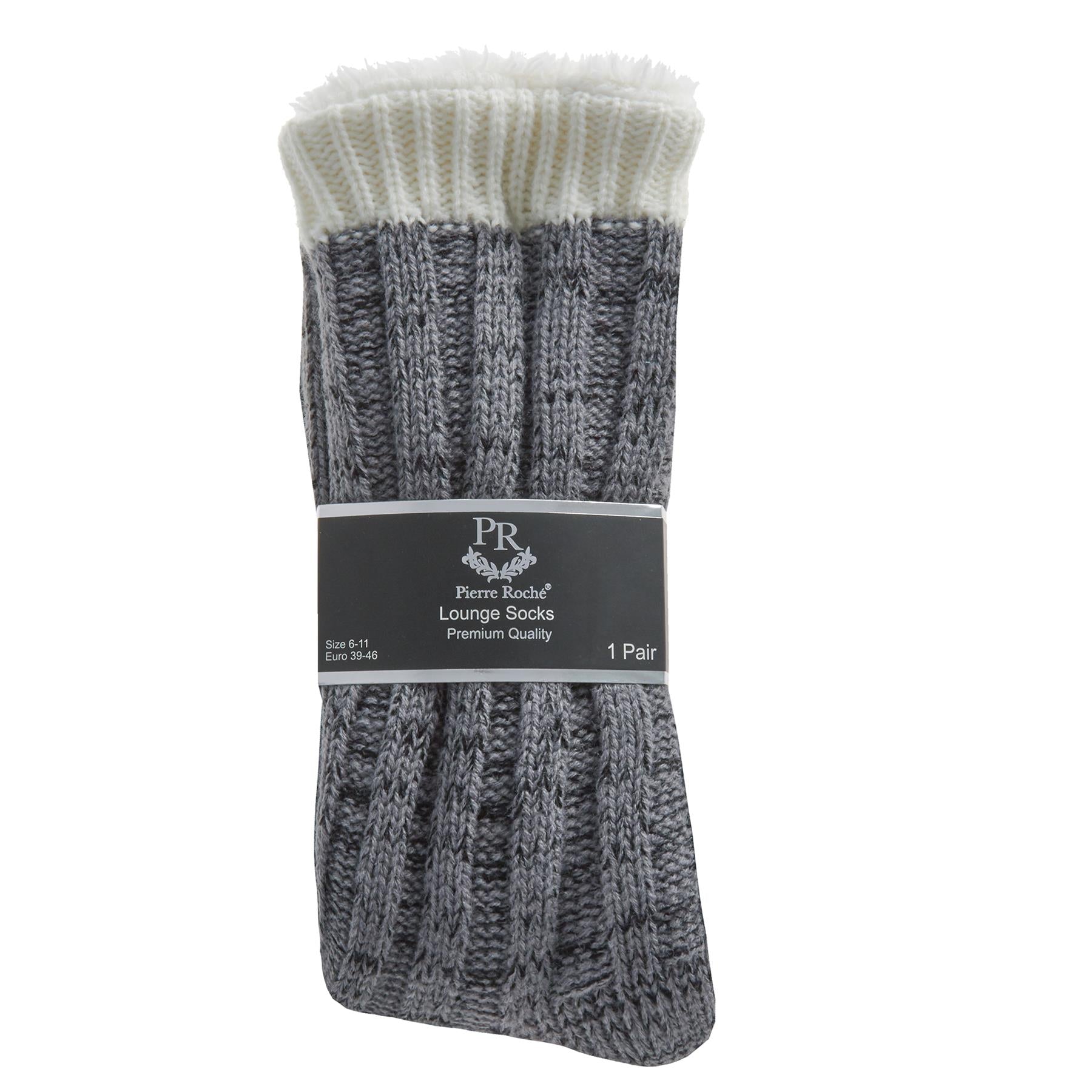 Pierre Roche Mens Sherpa Lined Lounge Socks