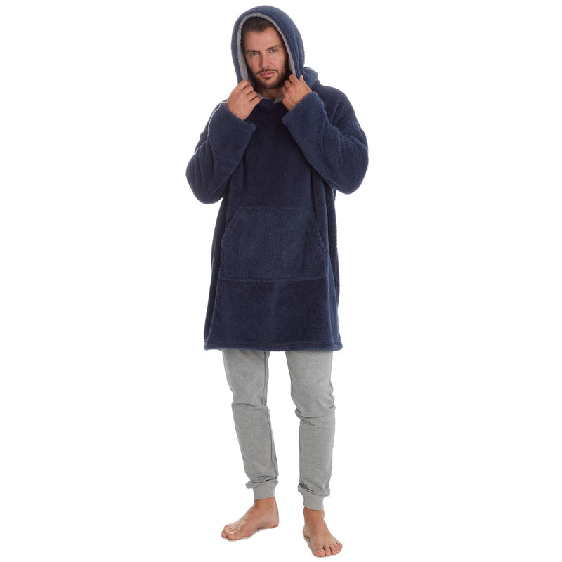 Huggable Mens Snuggle Fleece Oversized Hoodie