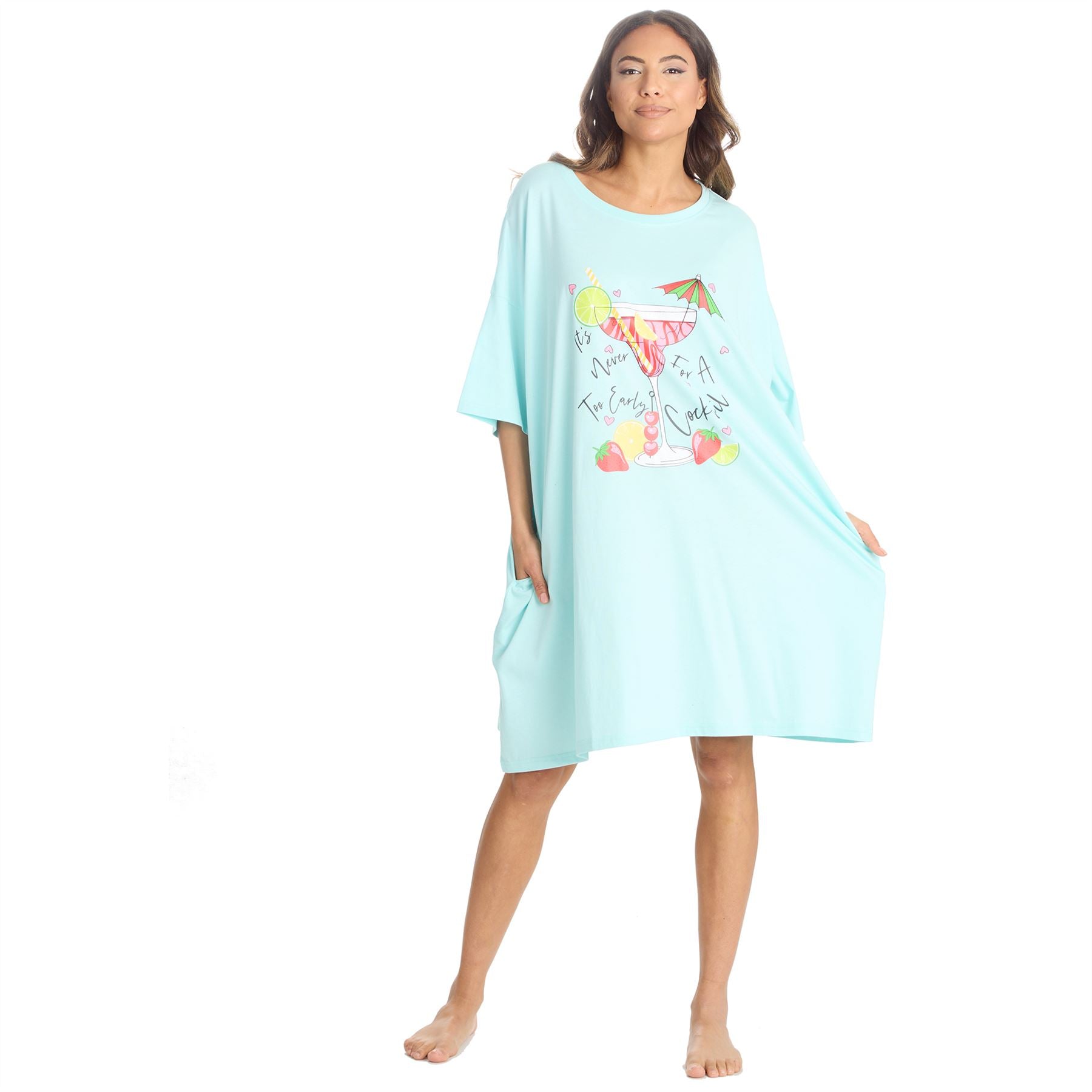 Slumber Party Womens Oversized Sleep T-Shirt