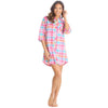 Forever Dreaming Womens Check Print Nightshirt