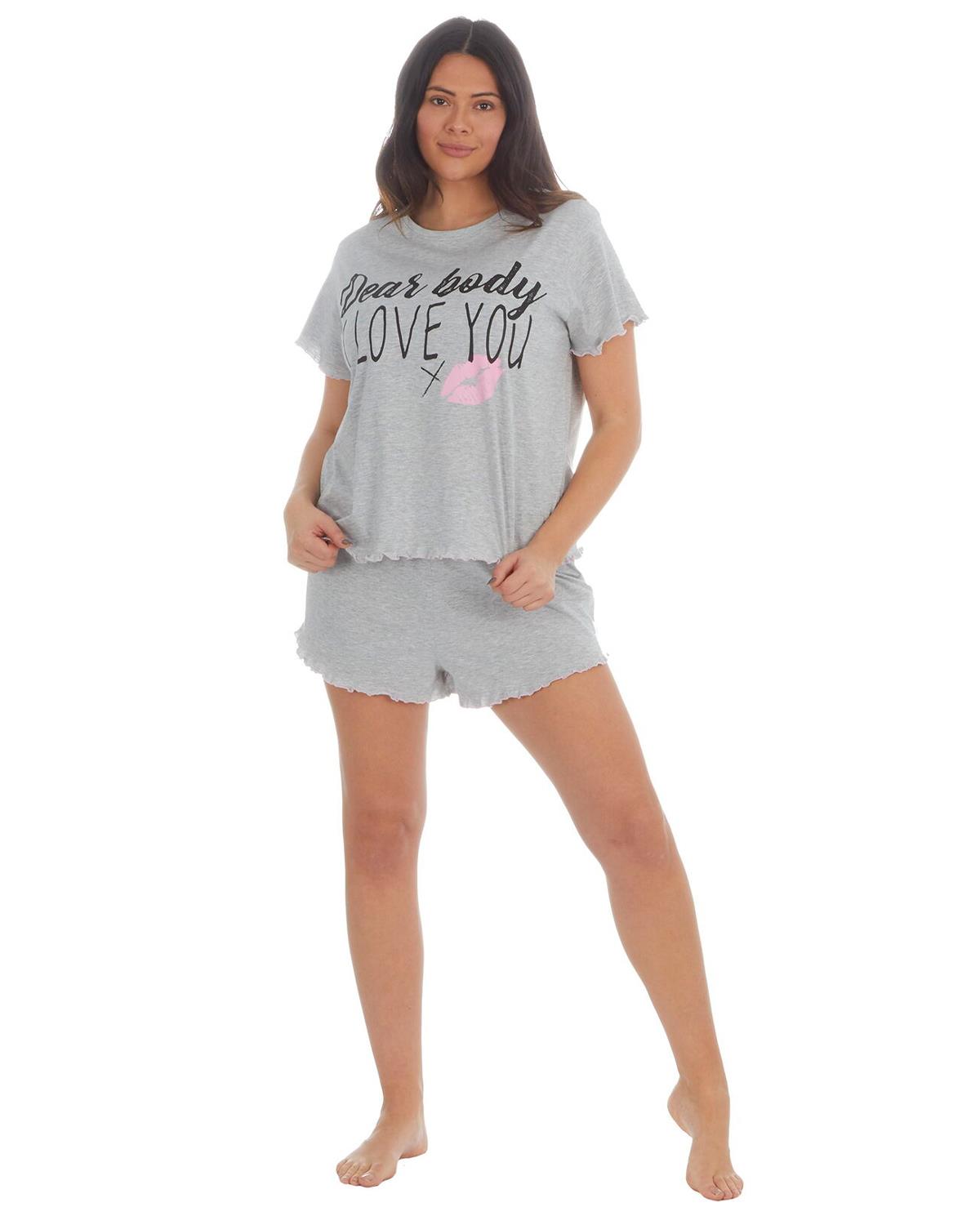 Forever Dreaming Plus Size 'Dear Body' Short Pyjamas