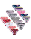 Girls 15 Pairs Multipack Cotton Knickers