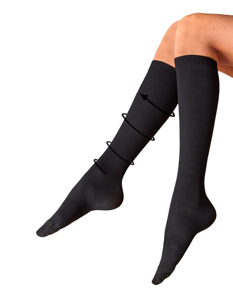 Pretty Legs Multi-Purpose Fine Rib Compression Socks