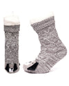 Foxbury Womens Sherpa Lined Dog Slipper Socks