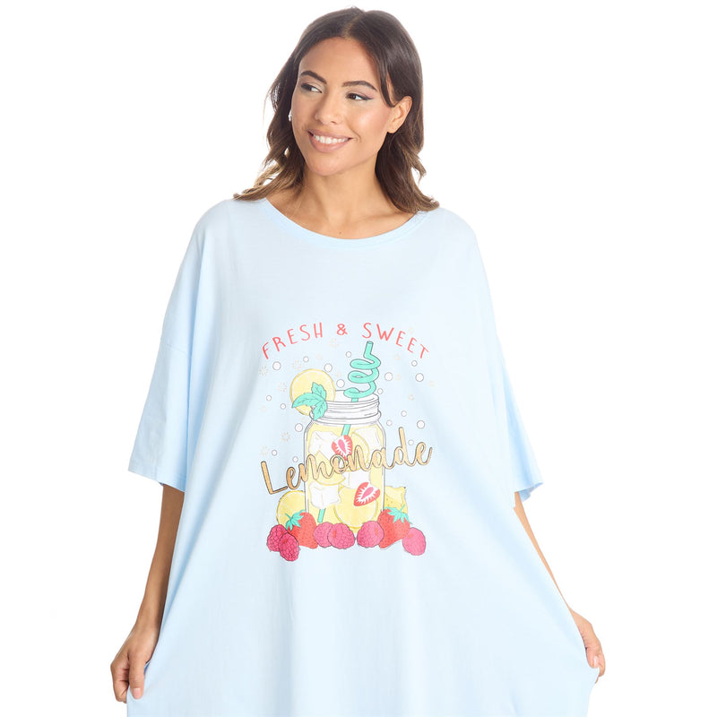 Slumber Party Womens Oversized Sleep T-Shirt