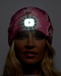 Womens LED Light Knitted Beanie Hat