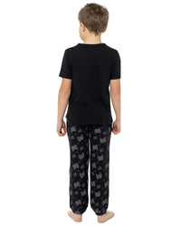 Foxbury Boys Black Gaming Long Pyjamas