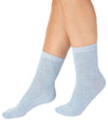 Slenderella Womens 2 Pack Marl Effect Leisure Socks