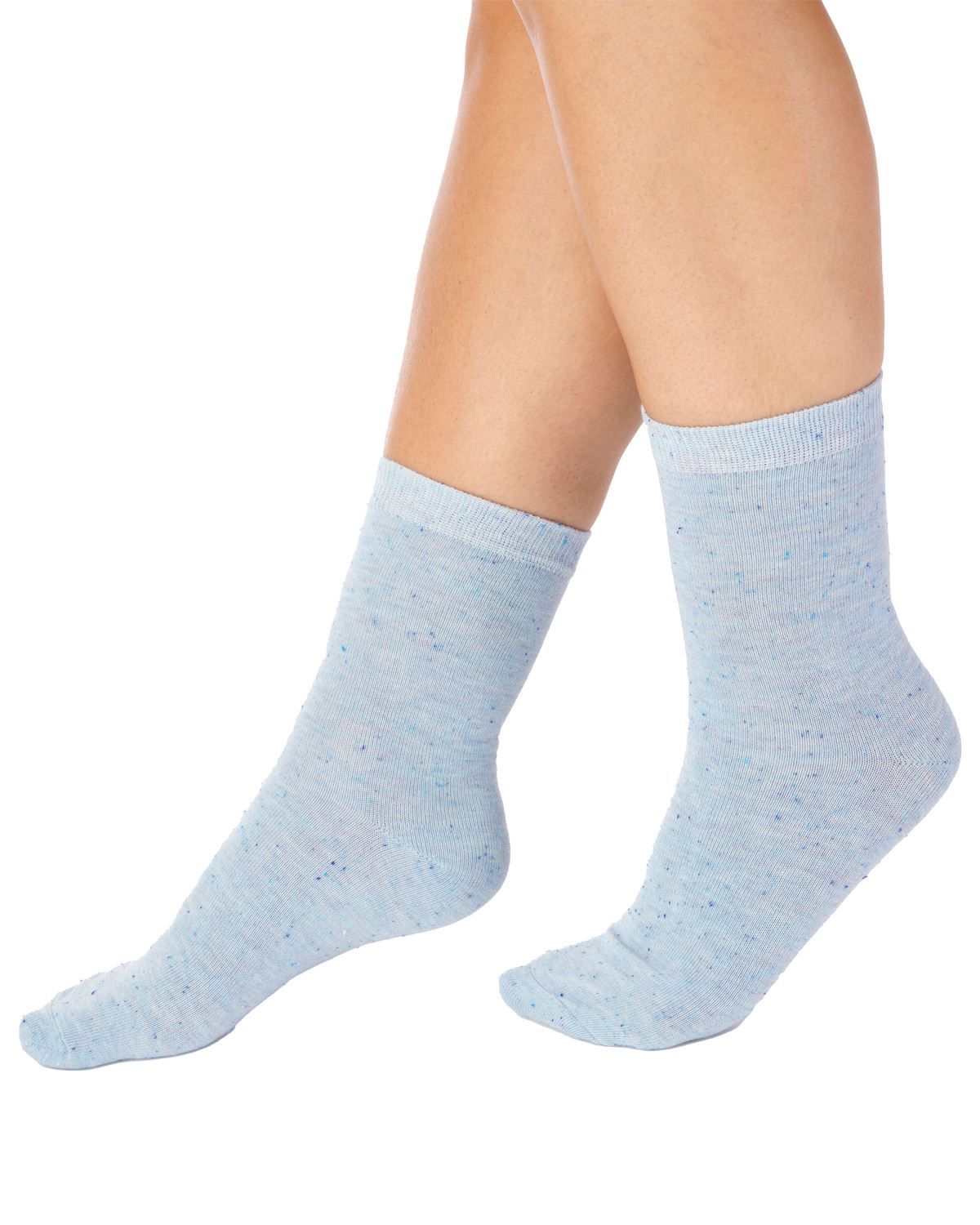 Slenderella Womens 2 Pack Marl Effect Leisure Socks