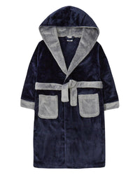 Boys Contrast Polished Fleece Dressing Gown