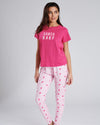 Loungeable Womens Pink Santa Baby Christmas Pyjamas