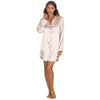 Slumber Party Womens Satin Nightshirt