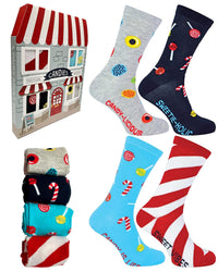 Boxt Socks Mens 4 Pack Sweet Shop Gift Set