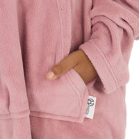 Huggable Kids Plain Oversized Fleece Hoodie