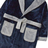 Boys Contrast Polished Fleece Dressing Gown